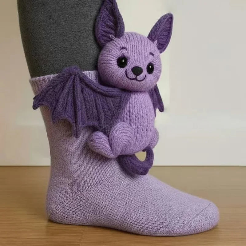 Cute Animal Knit Socks – Cloud-Soft Warmth That Makes Every Winter Moment Cozier