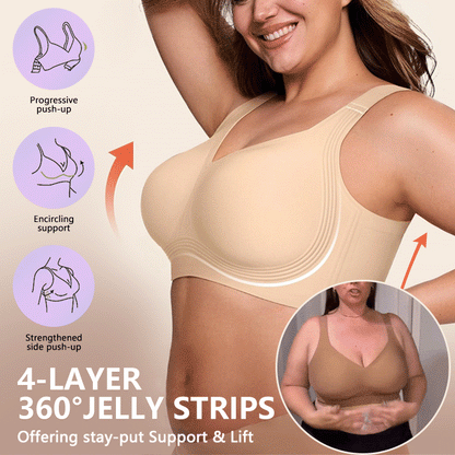 Crafted for Comfort：Full coverage wireless bra💖