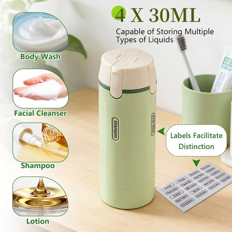 4-in-1 Travel Refillable Bottle Set