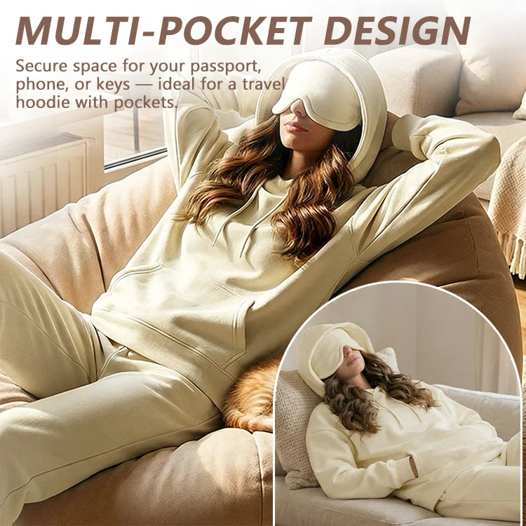 Comfort Hoodie with Built-In Eye Mask