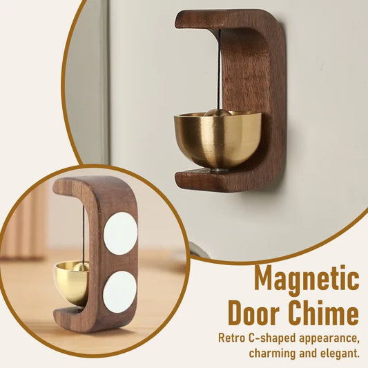 Wooden Magnetic Door Chime – Soft, Calming Sound for a Cozy Home