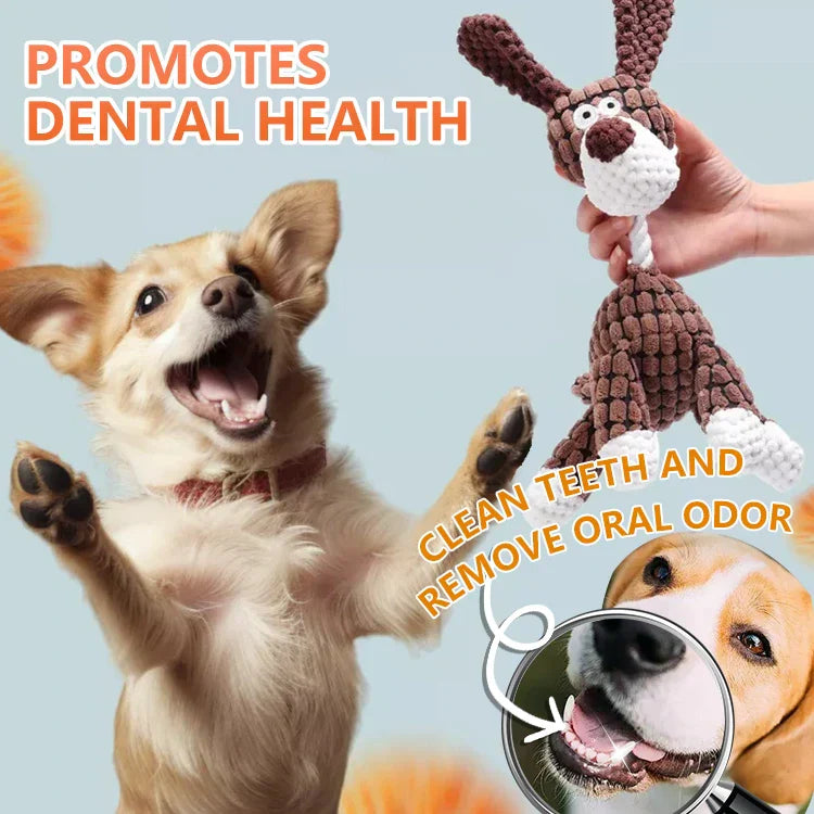 The Indestructible plush dog toys for aggressive chewers