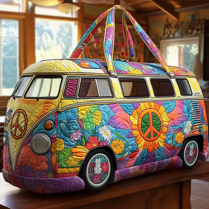 Boho Bloom Quilted Duffle Bag