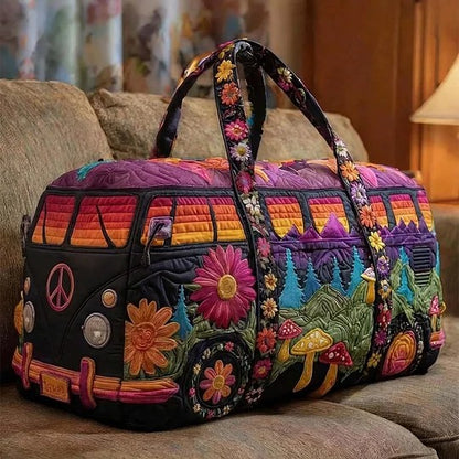 Boho Bloom Quilted Duffle Bag