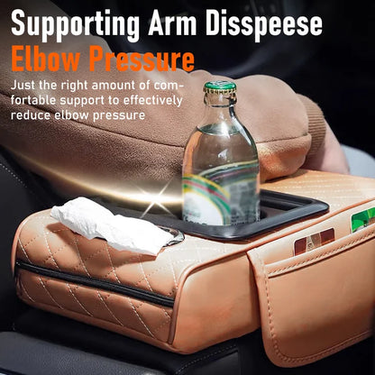 4-in-1 Multifunctional PU Leather Car Armrest Cushion