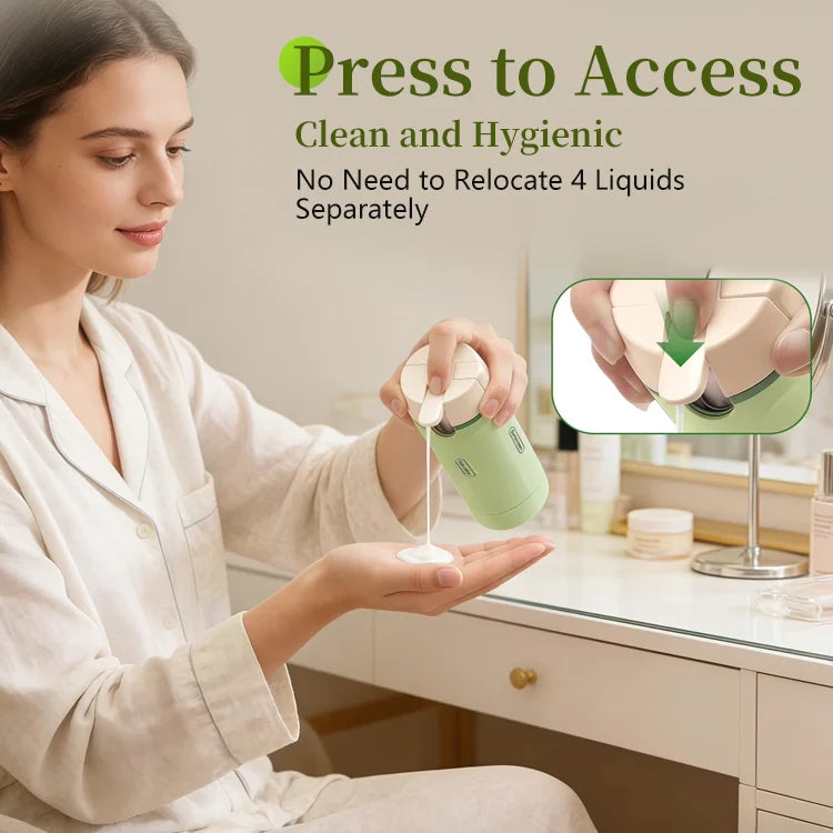 4-in-1 Travel Refillable Bottle Set