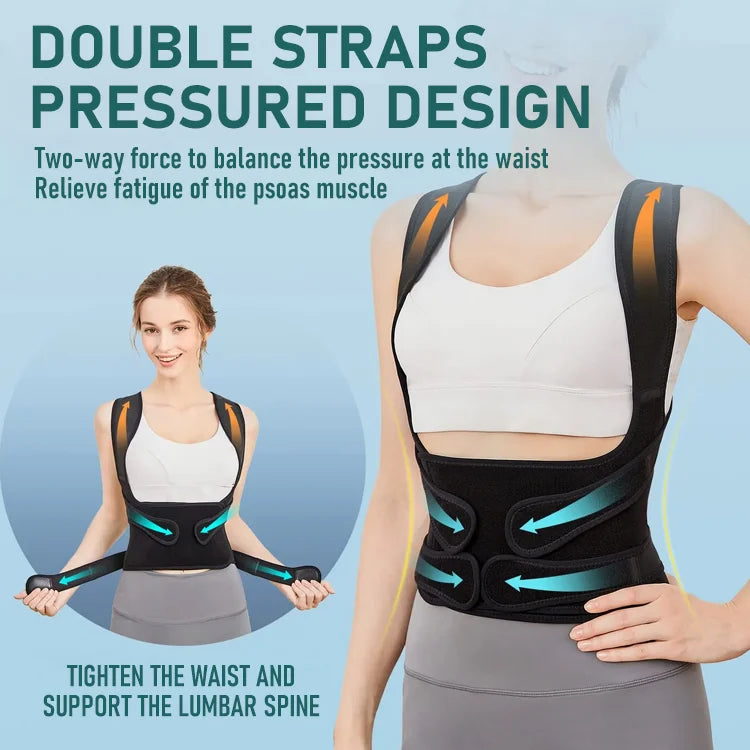 Adjustable Posture Support Vest for Daily Comfort & Alignment