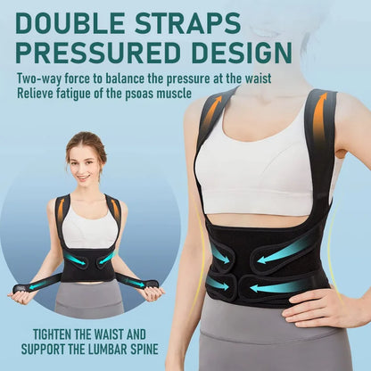 Adjustable Posture Support Vest for Daily Comfort & Alignment