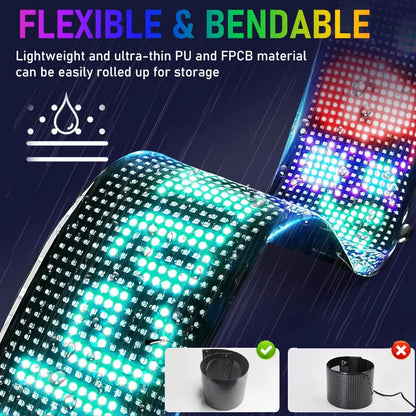 Smart Flexible LED Car Display — Your Message, Seen Instantly