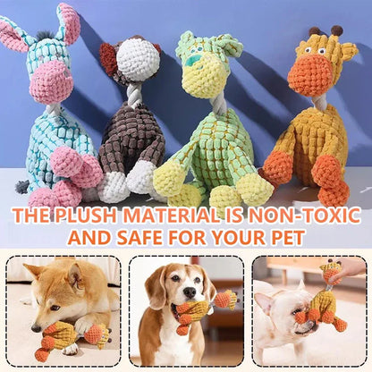 The Indestructible plush dog toys for aggressive chewers