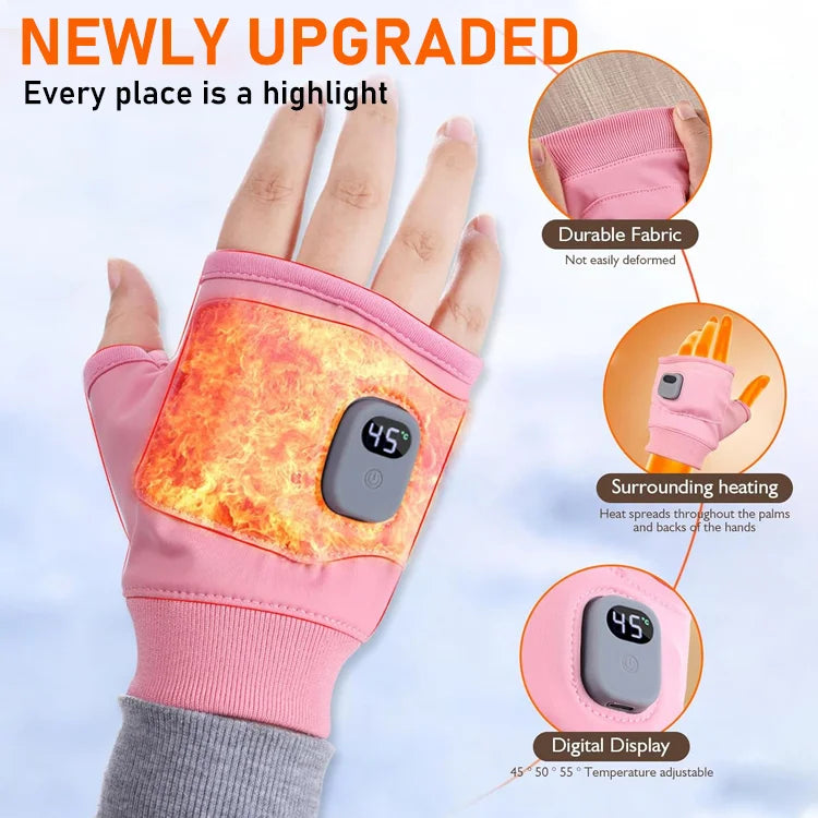 StayWarm Fingerless Heated Gloves