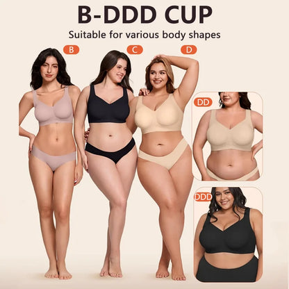 Crafted for Comfort：Full coverage wireless bra💖