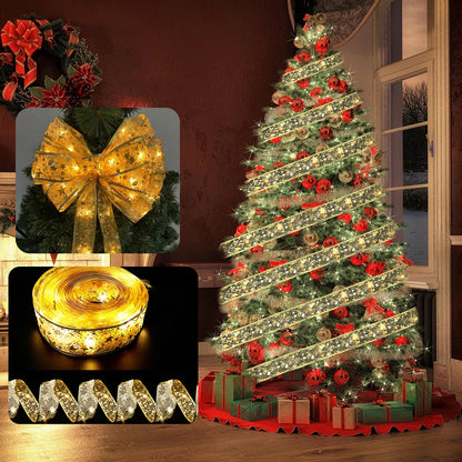 ✨ TwinkleRibbon Christmas Fairy Lights