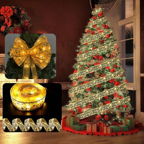 ✨ TwinkleRibbon Christmas Fairy Lights
