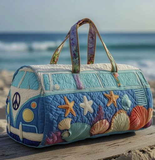 Boho Bloom Quilted Duffle Bag