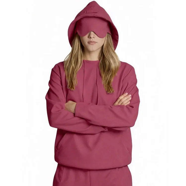 Comfort Hoodie with Built-In Eye Mask