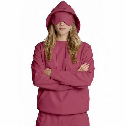 Comfort Hoodie with Built-In Eye Mask