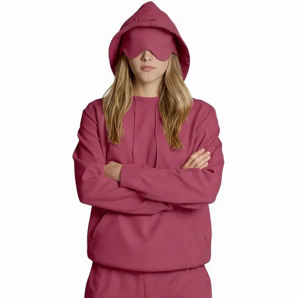 Comfort Hoodie with Built-In Eye Mask