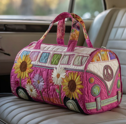 Boho Bloom Quilted Duffle Bag