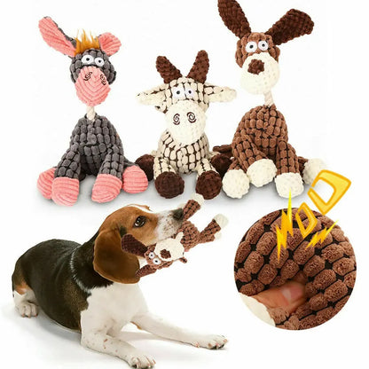 The Indestructible plush dog toys for aggressive chewers