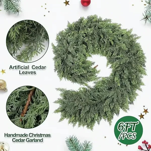 EverCedar Artificial Christmas Garland 🎄✨