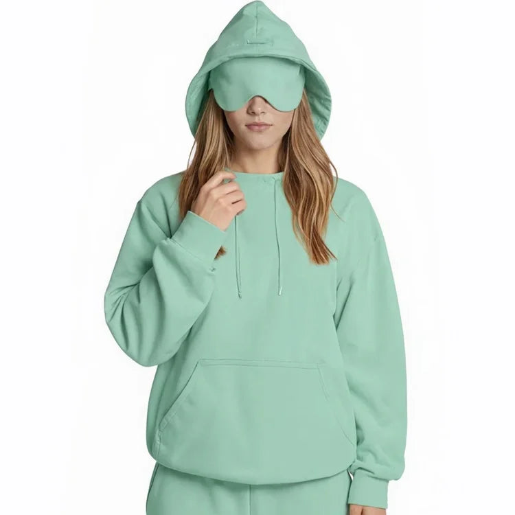 Comfort Hoodie with Built-In Eye Mask