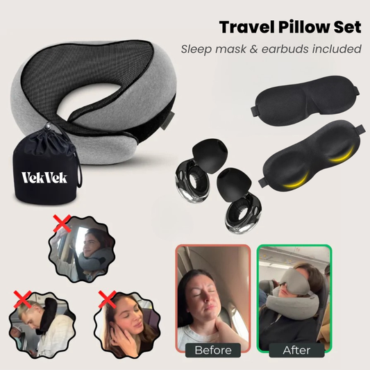 VekVek Travel Pillow Set