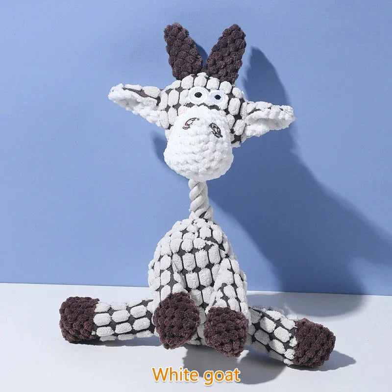 The Indestructible plush dog toys for aggressive chewers