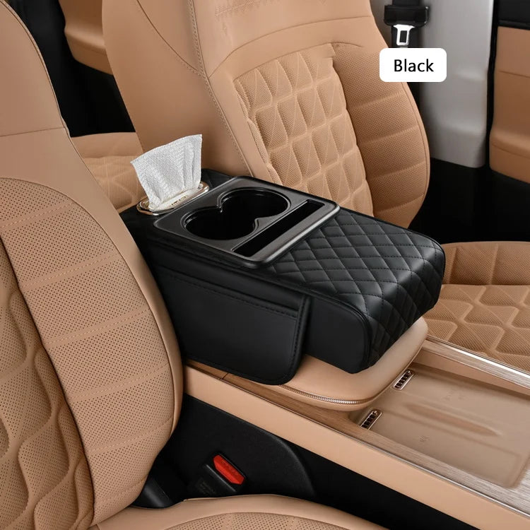 4-in-1 Multifunctional PU Leather Car Armrest Cushion