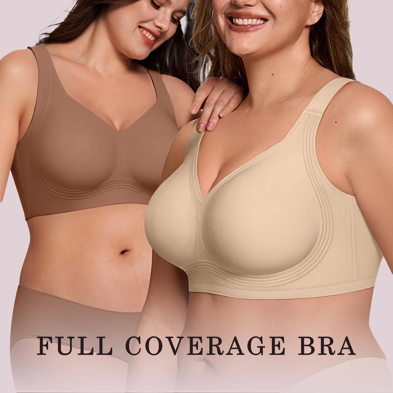 Crafted for Comfort：Full coverage wireless bra💖