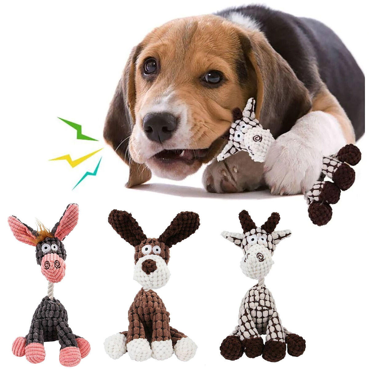 The Indestructible plush dog toys for aggressive chewers