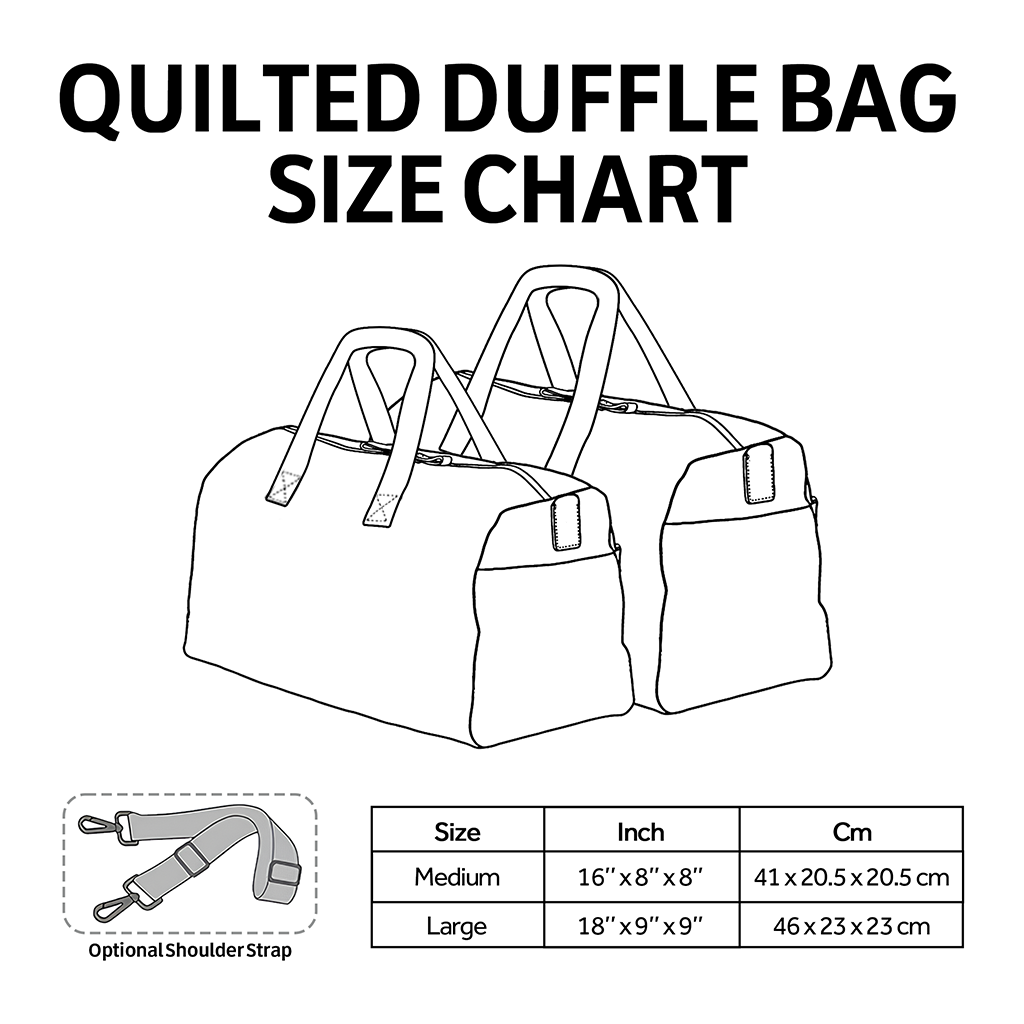 Boho Bloom Quilted Duffle Bag