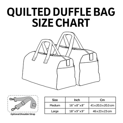 Boho Bloom Quilted Duffle Bag